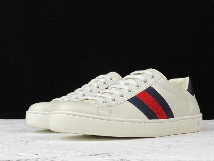 GUCC Ace Leather Sneaker 386750 02JR0 9072