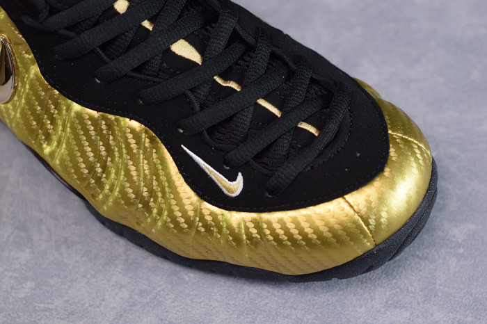 Nike Air Foamposite Pro “Metallic Gold” Black mens 624041-701
