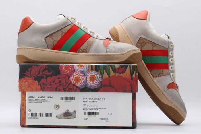 G*u*i ace embroidered low-top sneaker