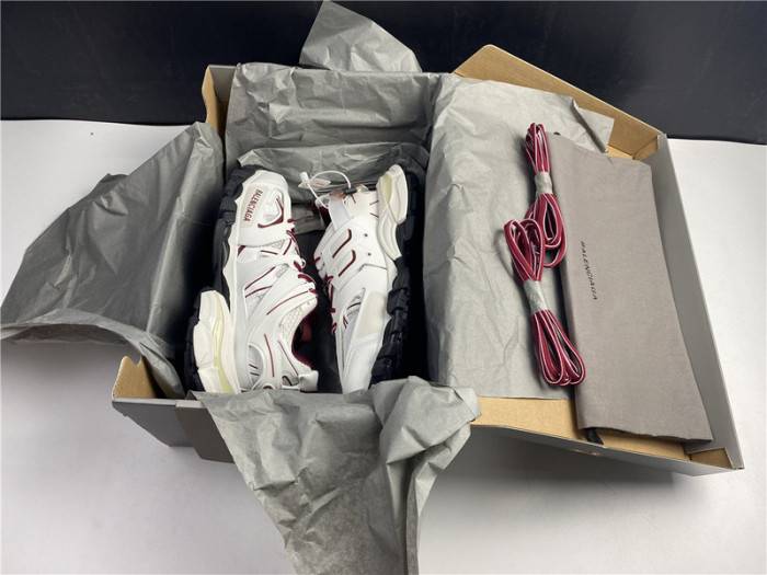BLCG Track Trainer White And Burgundy 542436-W3AC1-2050