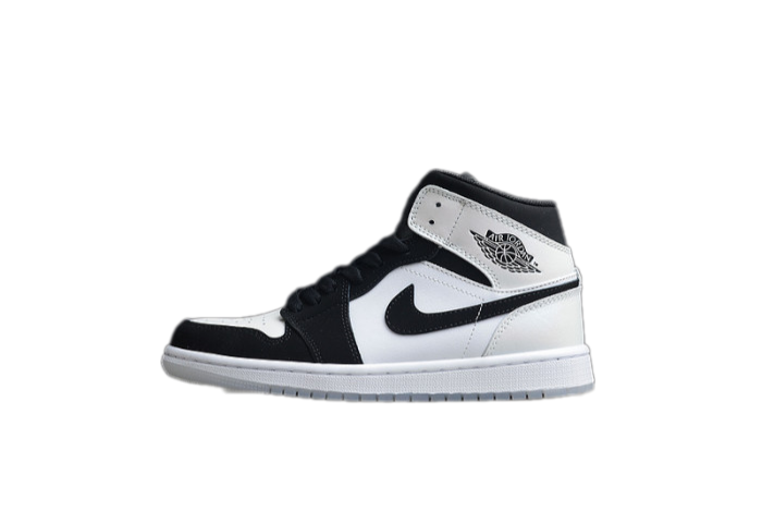 air jordan 1 mid white black Di*m*nd dh6933-100